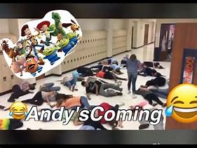 Image result for Andy's Coming Meme