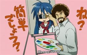 Image result for Bob Ross Anime Memes