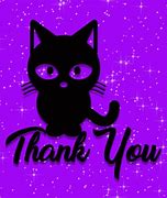 Image result for Black Cat Thank You GIF