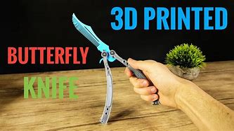 Image result for 3D Printed Butterfly Knife