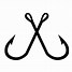 Image result for Double Fish Hook SVG