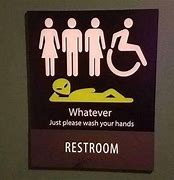 Image result for Funny Bathroom Sign Meme