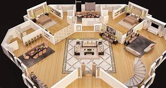 Image result for Coloured Geometric House Floor Plan