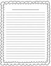 Image result for Lined Story Writing Paper Template