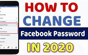 Image result for Where to Change Facebook Password