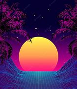 Image result for 80s Graphics Sunset