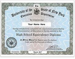 Image result for Nevada GED Certificate