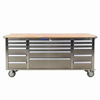 Image result for Steel Workbench with Wooden Top