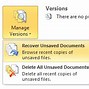 Image result for How to Recover Document Unsaved If Not in Recover Unsaved Topics