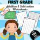 Результаты поиска изображений по запросу "First Grade Addition and Subtraction Worksheets"
