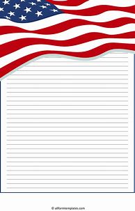 Image result for American Flag Stationery Template