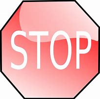 Image result for Stop Sign Clip Art