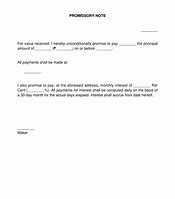 Image result for Promissory Note