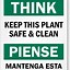 Image result for Bilingual Safety Signs