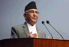 Image result for KP Oli New Photo with Flag