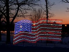 Image result for American Flag Christmas Lights