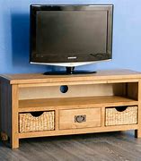 Image result for Oak Wood TV Stand