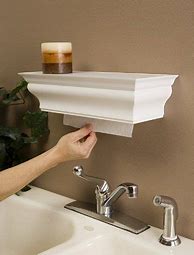 Image result for Wood Cabinet Mount Paper Towel Holder