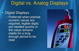 Image result for Analog vs Digital Display