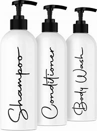 Image result for Shampoo and Conditioner Bottles