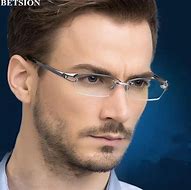 Image result for Semi Rimless Eyeglass Frames for Men