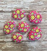 Image result for Smiley Face Rock Painting