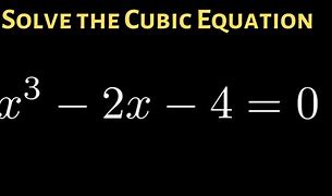 Image result for Algebra 2 Cubic Formula