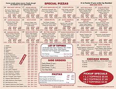 Image result for New West Pizza Menu