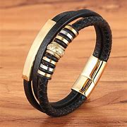 Image result for Men's Leather Bracelet Watch