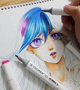 Image result for Alcohol Markers Drawing Anime