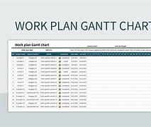 Image result for Work Plan Gantt Chart