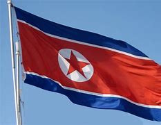 Image result for North Korea Flag with Word