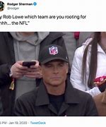 Image result for Rob Lowe NFL Hat Meme