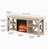 Image result for White Oak TV Stand with Fireplace