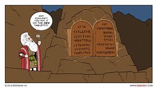 Image result for Funny Cartoon 10 Commandments