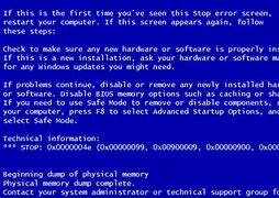 Image result for HP Laptop Blue Screen