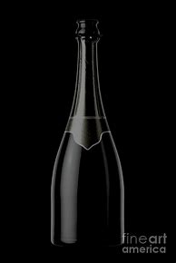 Image result for Champagne Bottle Black and White