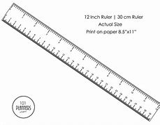 Image result for Print One Foot Ruler