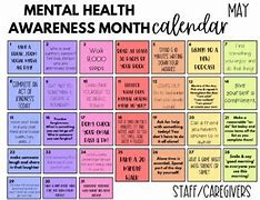 Image result for Mental Health Calendar Events for April