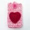 Image result for Pink White Phone Case with Hearts and Glitter