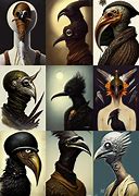 Image result for Humanoid Bird Female Drawing