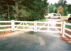 Image result for White Vinyl 3 Rail Fence