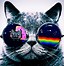 Image result for Cat Travelling On Galaxy Art Picture