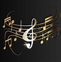 Image result for Music Notes Black Background