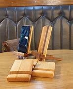 Image result for Wooden Phone Stand Dowel