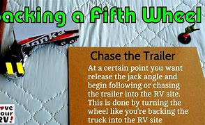 Image result for Backing Up Fifth Wheel Trailer