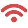 Image result for Red Wifi Symbol