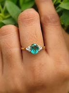 Image result for Purple Diamond and Emerald Ring