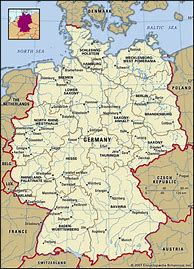 Image result for Country of Germany Map
