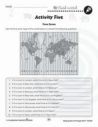 Image result for Time Zone Map Worksheet